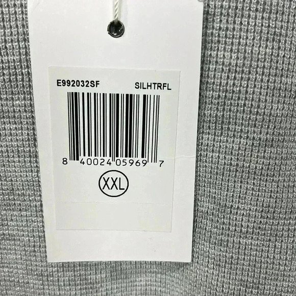 Evolution Womens Hoodie XXL Forest Green Gray Waffle Knit Pullover Hi-Lo Hem New - Picture 4 of 13